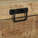 vidaXL Tárolódobozok tárolóval Barna 60 x 30 x 30 cm Tömör mangófa