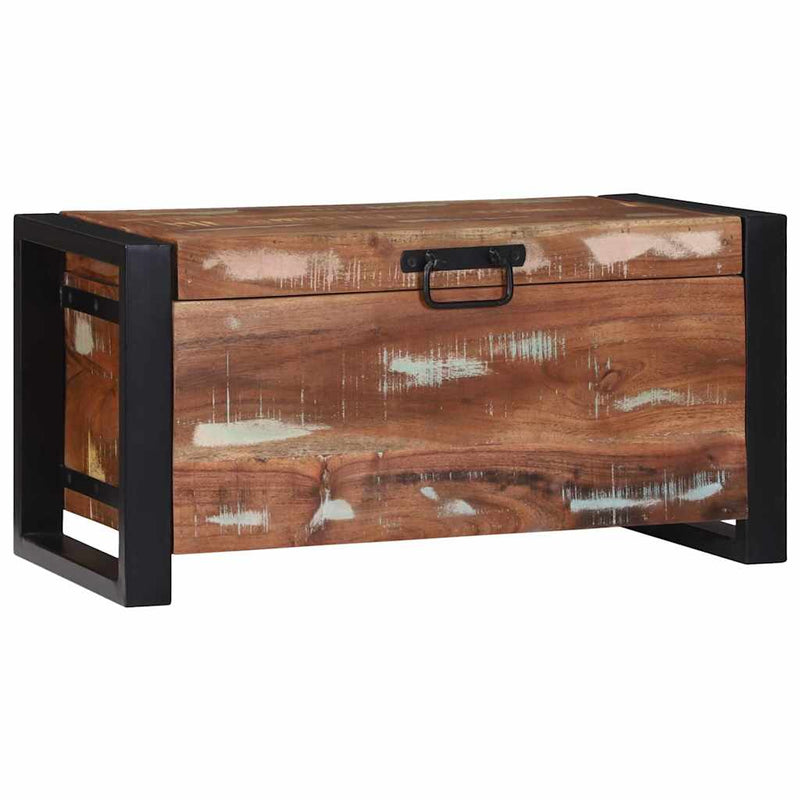 vidaXL Tárolódobozok Barna 60 x 30 x 30 cm Tömör újrahasznosított fa