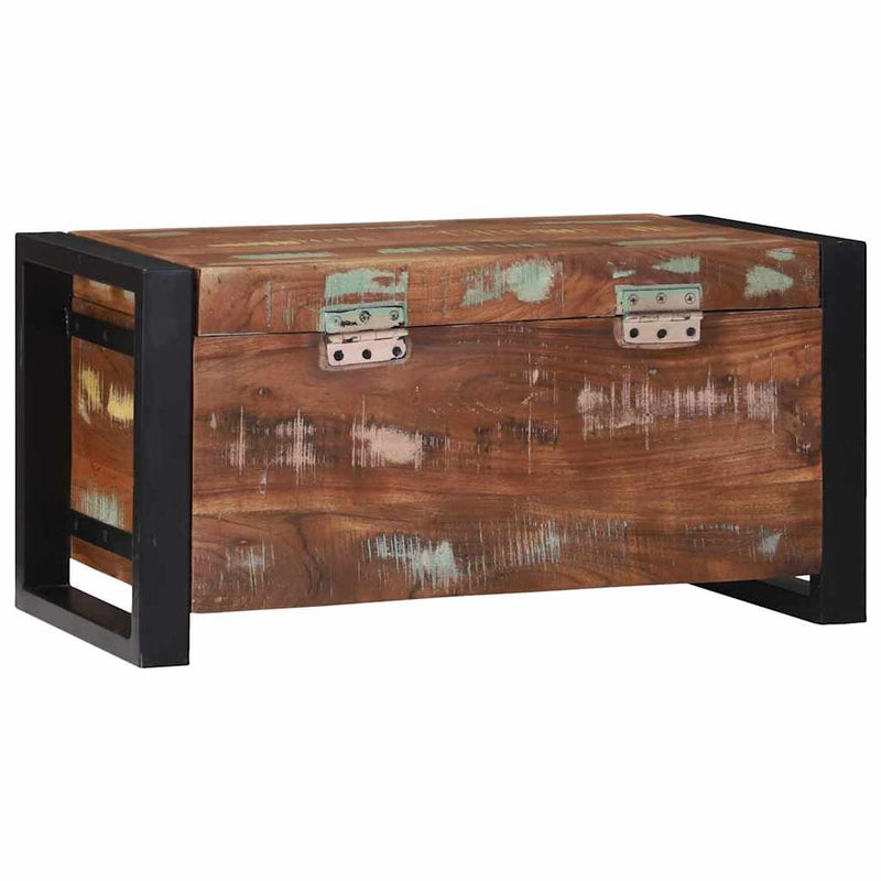 vidaXL Tárolódobozok Barna 60 x 30 x 30 cm Tömör újrahasznosított fa