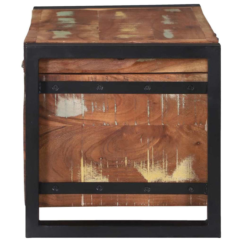 vidaXL Tárolódobozok Barna 60 x 30 x 30 cm Tömör újrahasznosított fa