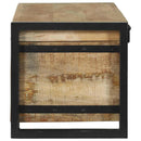 vidaXL Tárolódobozok tárolóval Barna 80 x 30 x 30 cm Tömör mangófa