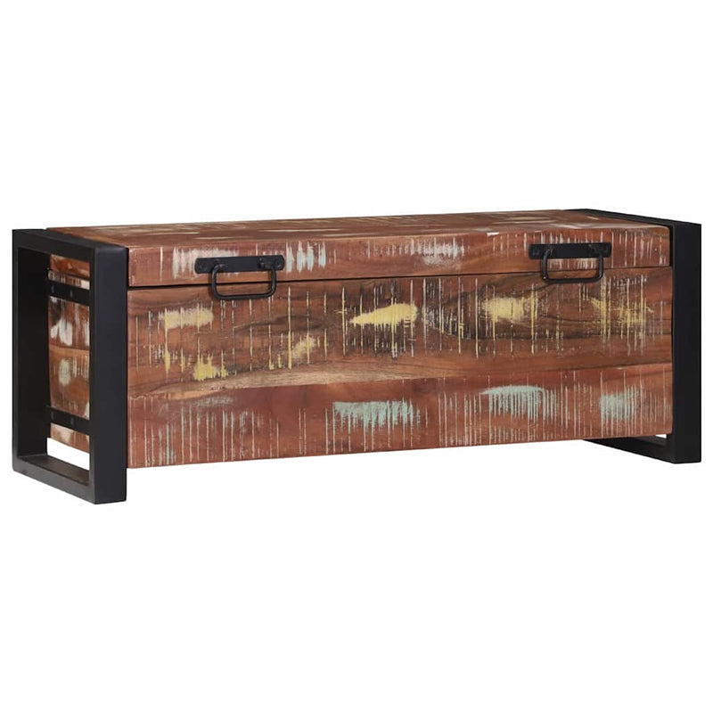vidaXL Tárolódobozok Barna 80 x 30 x 30 cm Tömör újrahasznosított fa