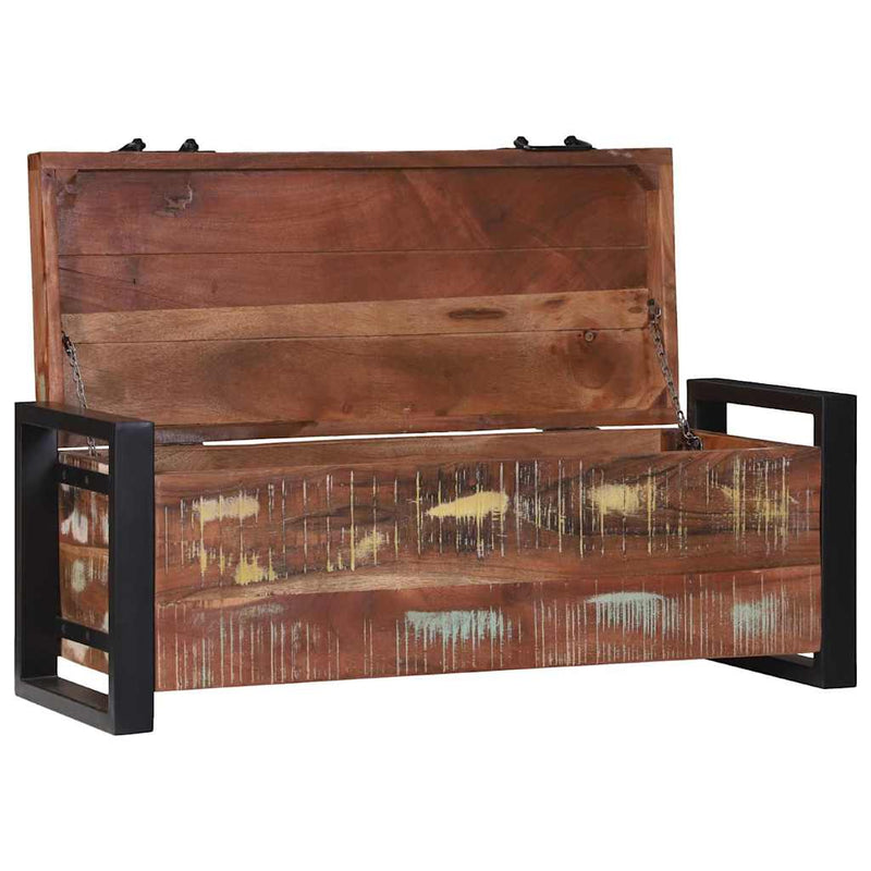 vidaXL Tárolódobozok Barna 80 x 30 x 30 cm Tömör újrahasznosított fa