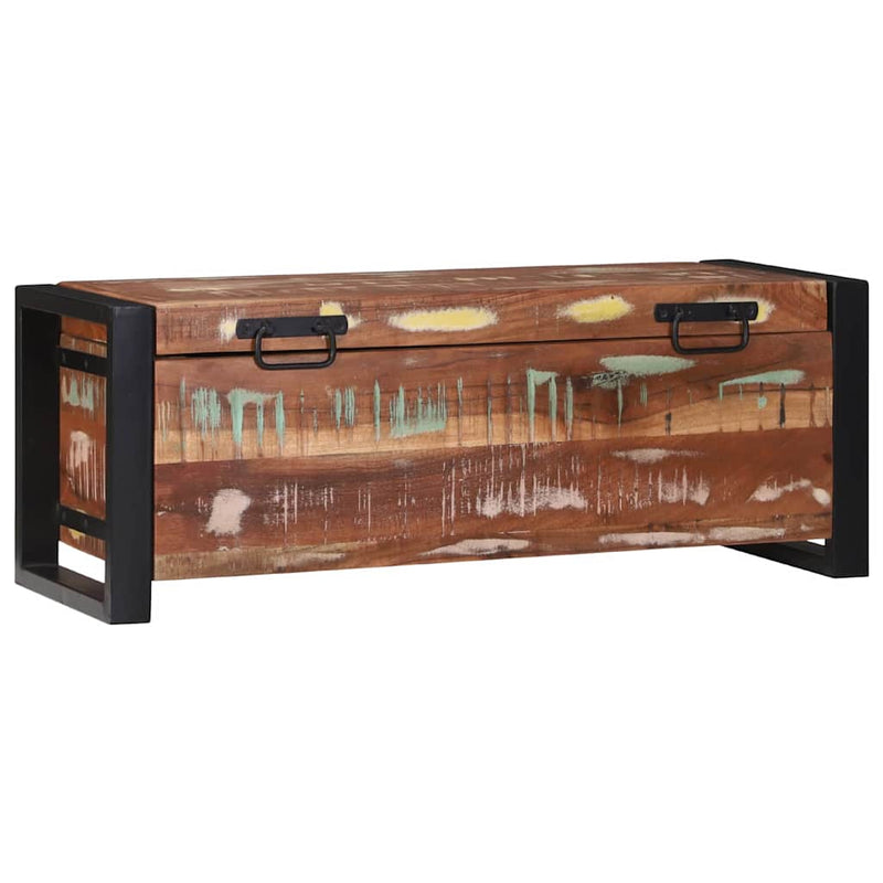 vidaXL Tárolódobozok Barna 80 x 30 x 30 cm Tömör újrahasznosított fa
