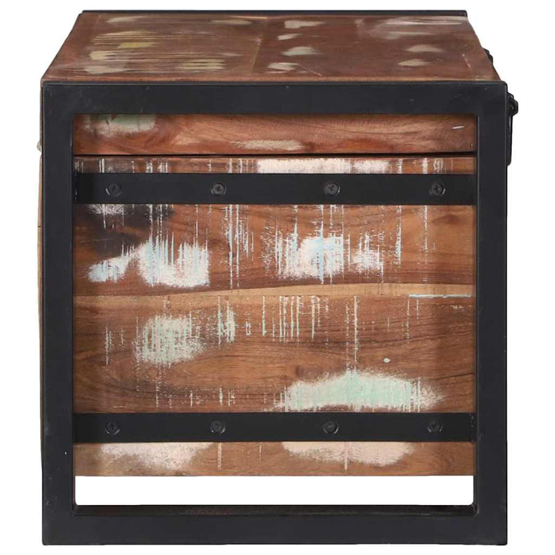 vidaXL Tárolódobozok Barna 80 x 30 x 30 cm Tömör újrahasznosított fa