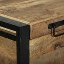 vidaXL Tároló Doboz tárolóval Barna 80 x 35 x 45 cm Tömör mangófa