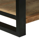 vidaXL Tároló Doboz tárolóval Barna 80 x 35 x 45 cm Tömör mangófa