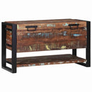 vidaXL Tároló Doboz Sokszínű 80 x 35 x 45 cm Tömör újrahasznosított fa