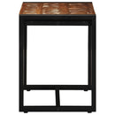 vidaXL tömör újrahasznosított fa többszínű pad 60x35x45 cm