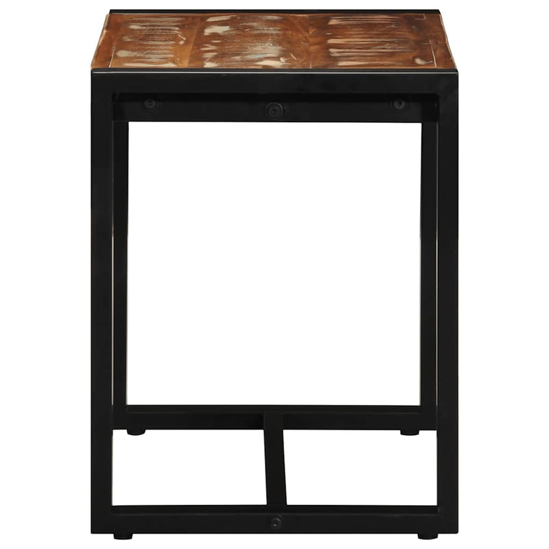 vidaXL tömör újrahasznosított fa többszínű pad 60x35x45 cm