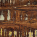 vidaXL tömör újrahasznosított fa többszínű pad 80x35x45 cm