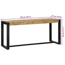 vidaXL Pad Barna 100 x 35 x 45 cm Tömör mangófa