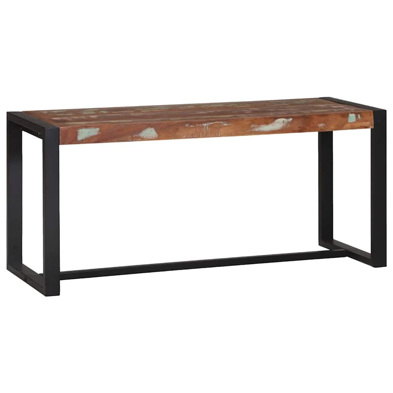 vidaXL Pad Sokszínű 100 x 35 x 45 cm Tömör újrahasznosított fa