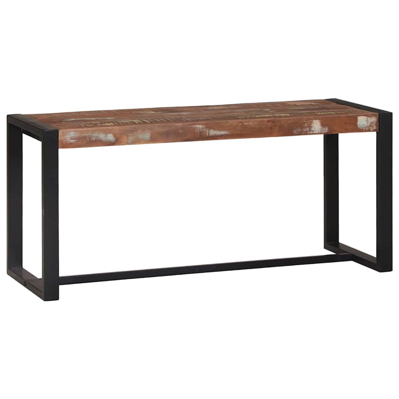 vidaXL Pad Sokszínű 100 x 35 x 45 cm Tömör újrahasznosított fa