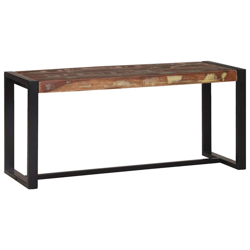 vidaXL Pad Sokszínű 100 x 35 x 45 cm Tömör újrahasznosított fa