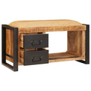 vidaXL Tárolópad fiókkal Barna 80 x 35 x 40 cm Tömör mangófa