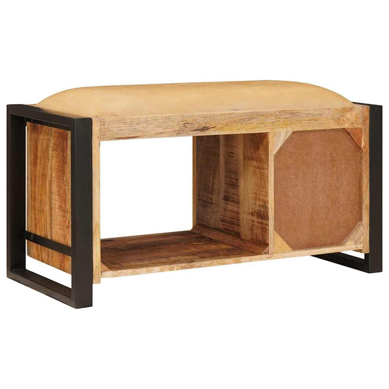 vidaXL Tárolópad fiókkal Barna 80 x 35 x 40 cm Tömör mangófa
