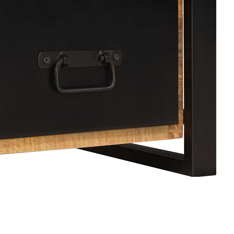 vidaXL Valet állvány fiókkal Barna 40 x 40 x 90 cm Tömör mangófa