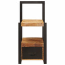 vidaXL Valet állvány fiókkal Barna 40 x 40 x 90 cm Tömör mangófa