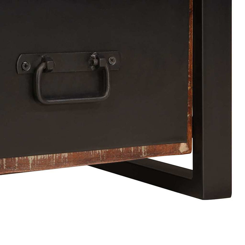 vidaXL Valet állvány fiókkal Sokszínű Tömör újrahasznosított fa