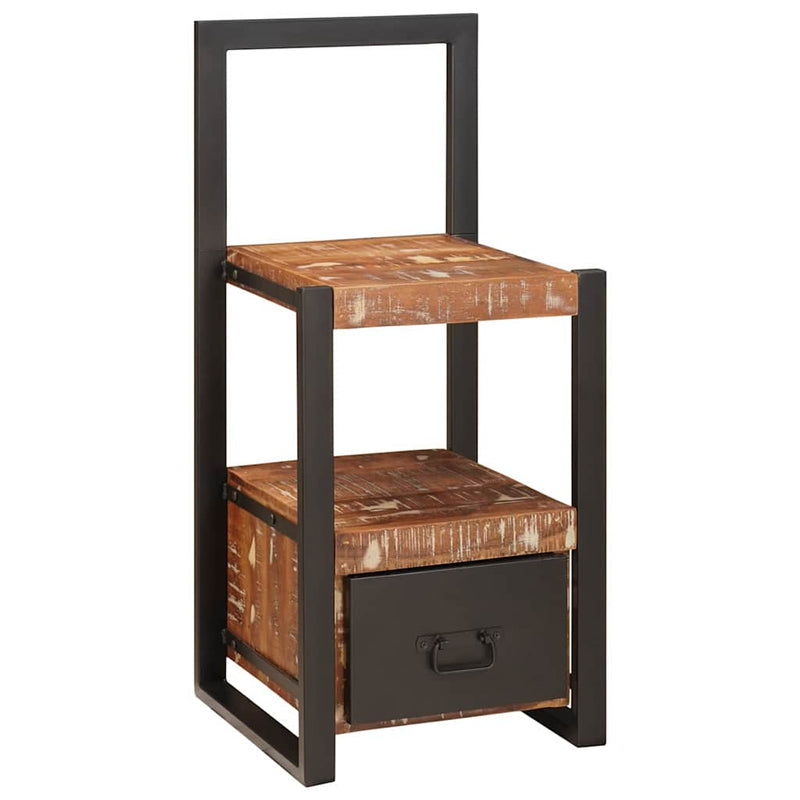 vidaXL Valet állvány fiókkal Sokszínű Tömör újrahasznosított fa