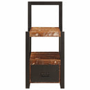 vidaXL Valet állvány fiókkal Sokszínű Tömör újrahasznosított fa