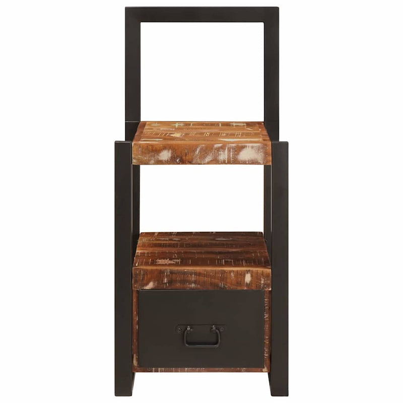 vidaXL Valet állvány fiókkal Sokszínű Tömör újrahasznosított fa