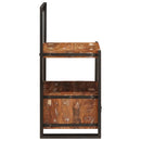 vidaXL Valet állvány fiókkal Sokszínű Tömör újrahasznosított fa