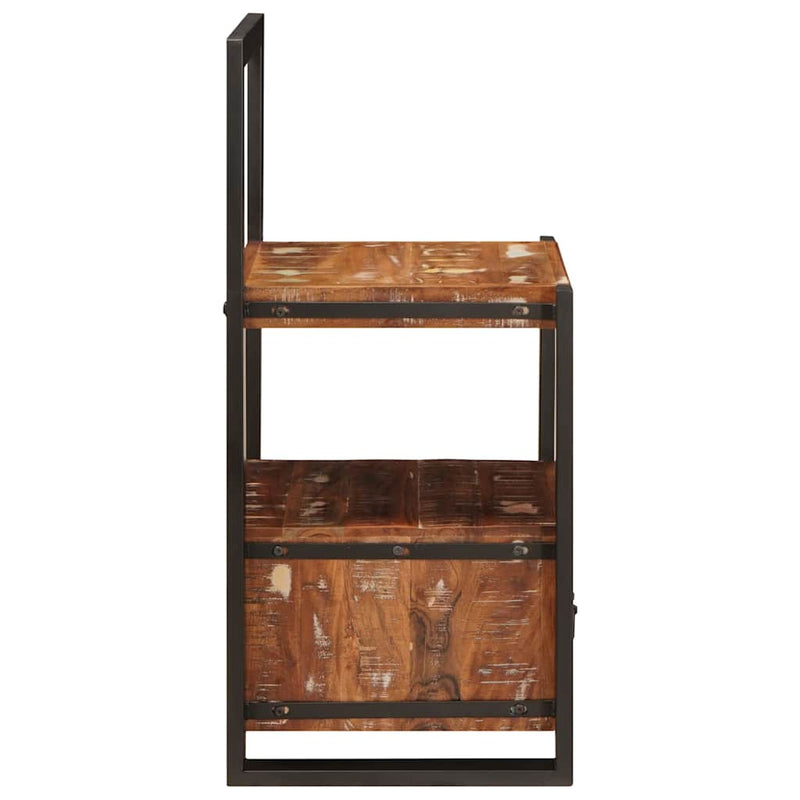 vidaXL Valet állvány fiókkal Sokszínű Tömör újrahasznosított fa