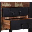 vidaXL Végasztal Sokszínű 40 x 40 x 80 cm Szilárd újrahasznosított fa