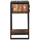 vidaXL Végasztal Sokszínű 40 x 40 x 80 cm Szilárd újrahasznosított fa