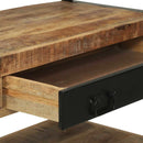 vidaXL Konyhai polc Barna és fekete 80 x 40 x 160 cm Tömör Mangófát