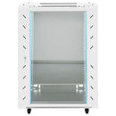 vidaXL szürke 15U hálózati szekrény 19" IP20 60 x 45 x 86 cm