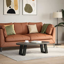 vidaXL 2 db U alakú fekete acél dohányzóasztal láb 30x(30-31) cm