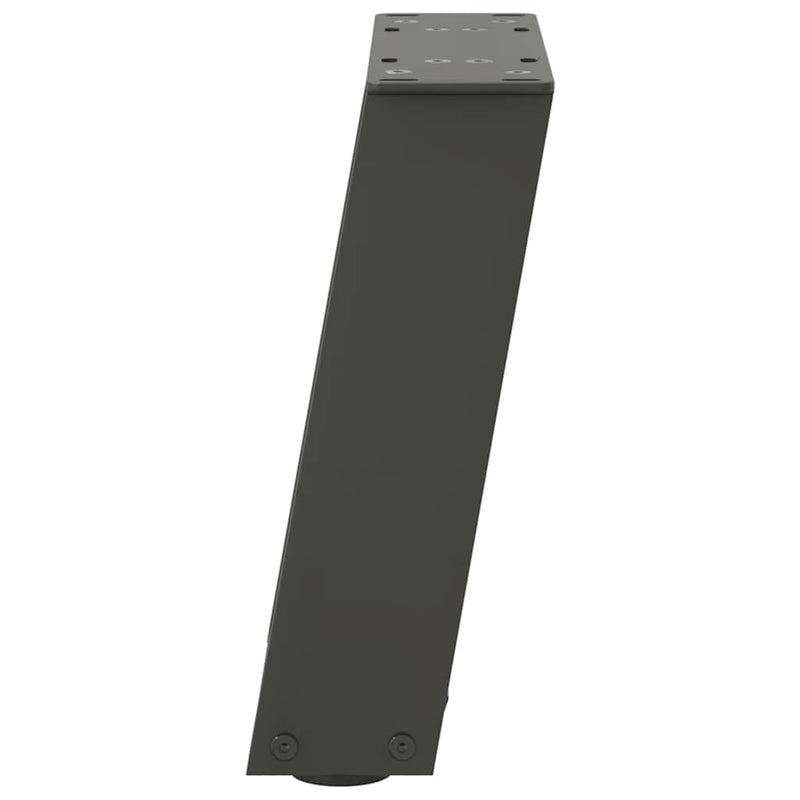 vidaXL 2 db antracitszürke, U alakú acél dohányzóasztal láb 30x(30-31) cm