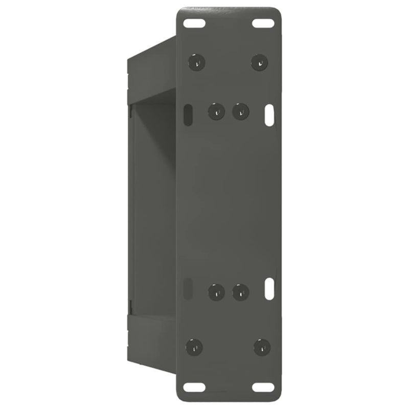 vidaXL 2 db antracitszürke, U alakú acél dohányzóasztal láb 30x(30-31) cm