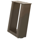 vidaXL 2 db U alakú natúr acél dohányzóasztal láb 30x(30-31) cm