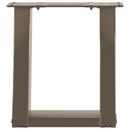 vidaXL 2 db U alakú natúr acél dohányzóasztal láb 30x(30-31) cm