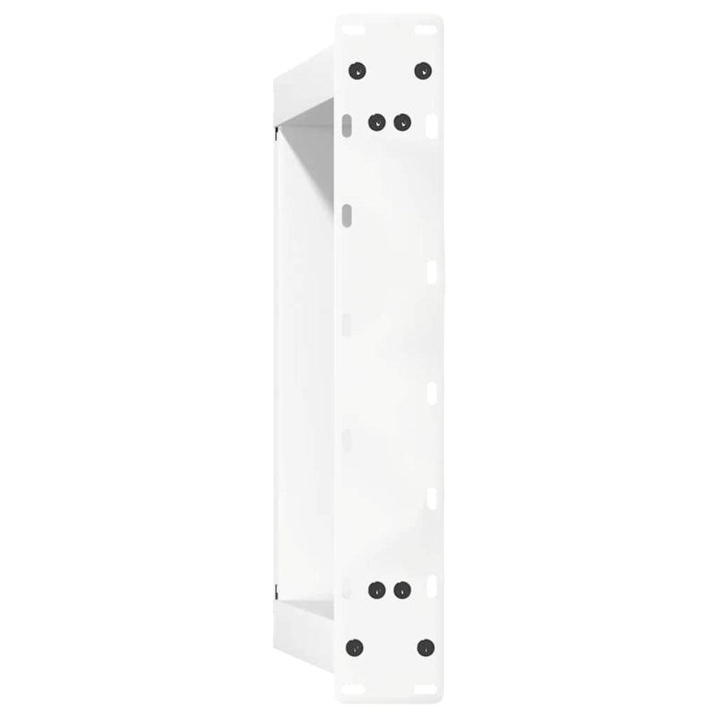 vidaXL 2 db U alakú dohányzóasztal láb fehér 40 x (30-31) cm acél