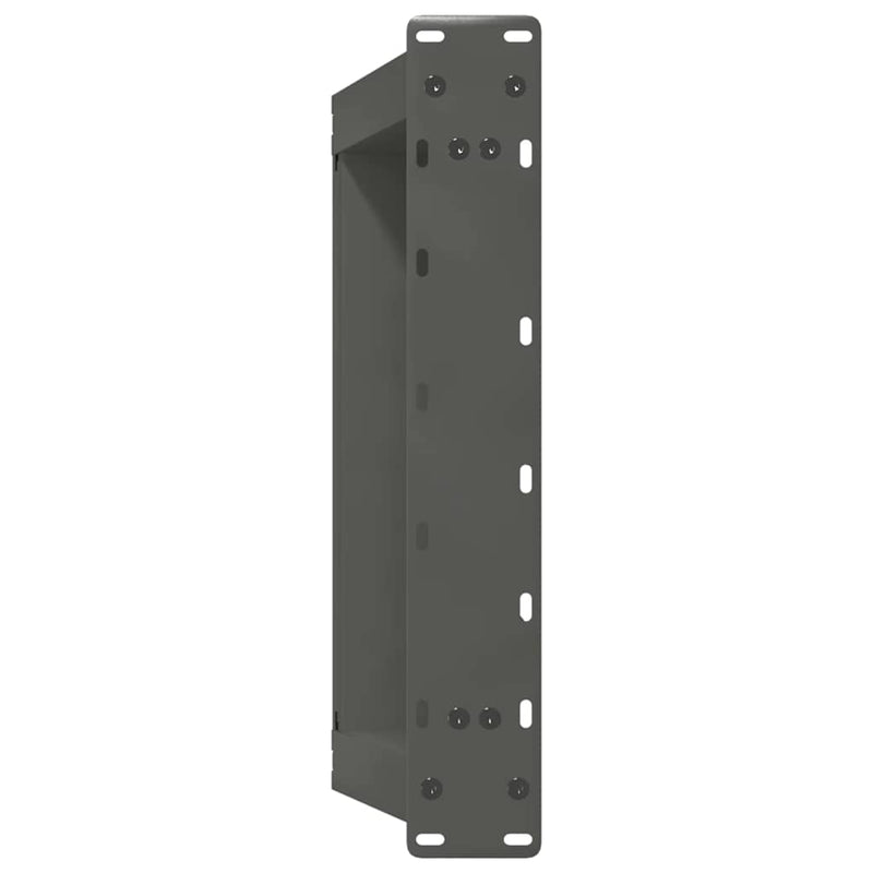 vidaXL 2 db antracitszürke U-alakú acél dohányzóasztal láb 40x(30-31) cm