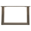 vidaXL 2 db U alakú natúr acél dohányzóasztal láb 40x(30-31) cm