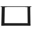 vidaXL 2 db fekete, U alakú acél dohányzóasztal láb 50 x (30-31) cm