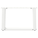 vidaXL 2 db U alakú fehér dohányzóasztal láb 50 x (30-31) cm acél