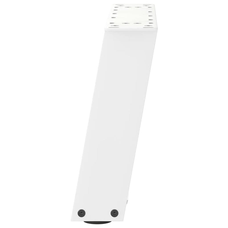 vidaXL 2 db U alakú fehér dohányzóasztal láb 50 x (30-31) cm acél