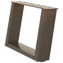 vidaXL 2 db U alakú natúr acél dohányzóasztal láb 50x(30-31) cm