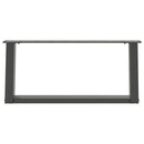 vidaXL 2 db antracitszürke, U alakú acél dohányzóasztal láb 60 x (30-31) cm