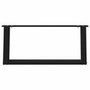 vidaXL 2 db U alakú dohányzóasztal láb fekete 70 x (30-31) cm acél dohányzóasztal láb