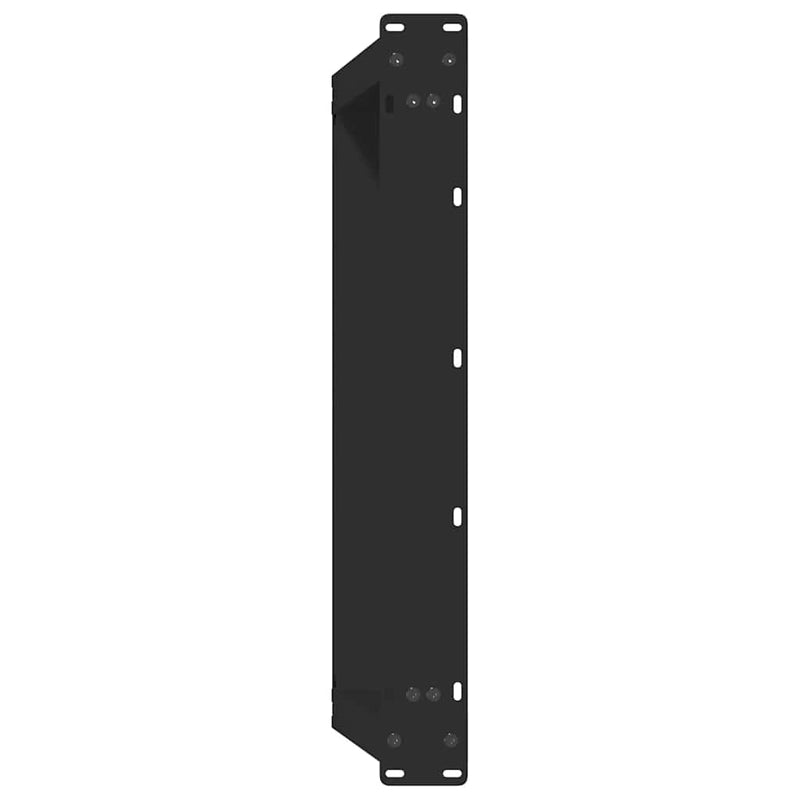 vidaXL 2 db U alakú dohányzóasztal láb fekete 70 x (30-31) cm acél dohányzóasztal láb