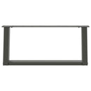 vidaXL 2 db antracitszürke, U alakú acél dohányzóasztal láb 70 x (30-31) cm