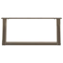 vidaXL 2 db U alakú natúr acél dohányzóasztal láb 70x(30-31) cm